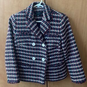 Tweed double breasted blazer